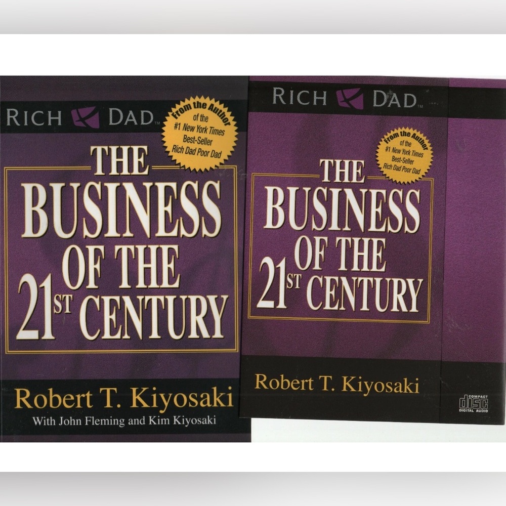Book & Audio Set CD Rich Dad Business of The 21st Century Robert T. Kiyosaki NOS